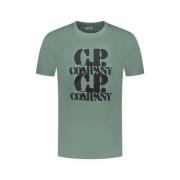 Groene T-shirts en Polos C.p. Company , Green , Heren