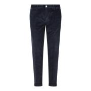 Geribbelde Corduroy Chino Broek Re-Hash , Blue , Dames