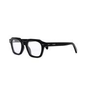 Vierkante Zonnebril Zwart Glanzend Frame Celine , Black , Unisex