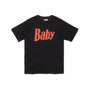 Zwart Baby Print Katoenen T-shirt ERL , Black , Heren
