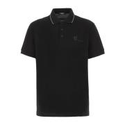 Klassieke Polo Shirt voor Mannen Versace , Black , Heren