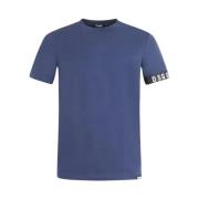 Zwarte Korte Mouw Heren T-shirt Dsquared2 , Blue , Heren