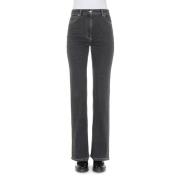 Klassieke Straight Jeans Moschino , Black , Dames