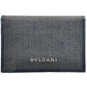 Pre-owned Canvas wallets Bvlgari Vintage , Gray , Dames