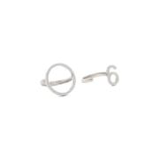 Zilveren Logo Ringen Set Messing Italië Maison Margiela , Gray , Dames