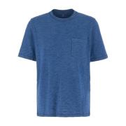 Casual Katoenen T-Shirt Brunello Cucinelli , Blue , Heren