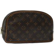 Pre-owned Canvas clutches Louis Vuitton Vintage , Brown , Dames