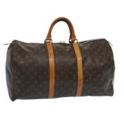 Pre-owned Canvas handbags Louis Vuitton Vintage , Brown , Dames