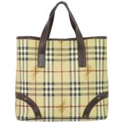 Pre-owned Canvas totes Burberry Vintage , Beige , Dames