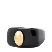 Rip Ring Statement Sieraden LA Manso , Black , Dames