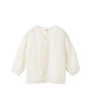 V-hals Linnen Shirt By Herenne Birger , White , Dames