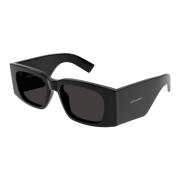 Rechthoekige zonnebril Saint Laurent , Black , Unisex