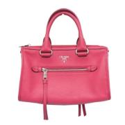 Pre-owned Leather prada-bags Prada Vintage , Pink , Dames