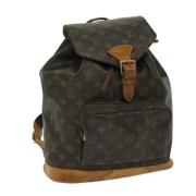 Pre-owned Canvas backpacks Louis Vuitton Vintage , Brown , Dames