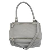 Pre-owned Leather handbags Givenchy Pre-owned , Gray , Dames