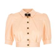 Stijlvolle Overhemden Collectie Elisabetta Franchi , Orange , Dames