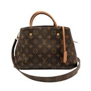 Pre-owned Canvas louis-vuitton-bags Louis Vuitton Vintage , Brown , Da...