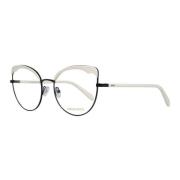 Witte Dames Optische Frames Zwart Metaal Emilio Pucci , White , Dames