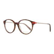 Bruine Ronde Vrouwen Optische Monturen Emilio Pucci , Brown , Dames