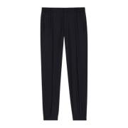 Stretch Wol Donkerblauwe Broek PS By Paul Smith , Blue , Heren