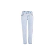 Stud Detail Light Wash Denim Jeans YES ZEE , Blue , Dames