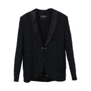 Pre-owned Wool outerwear Chanel Vintage , Blue , Heren