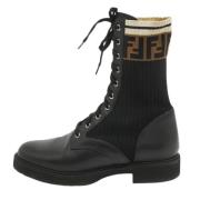 Pre-owned Fabric boots Fendi Vintage , Black , Dames