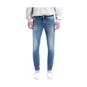 Denim Biker Broek Cycle , Blue , Heren