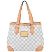 Pre-owned Canvas totes Louis Vuitton Vintage , White , Dames