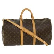 Pre-owned Canvas handbags Louis Vuitton Vintage , Brown , Dames