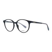 Stijlvolle zwarte ronde optische monturen Max & Co , Black , Dames