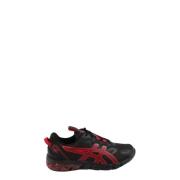 Heren Gel-Quantum 90 Sneaker Zwart/Rood Asics , Multicolor , Heren