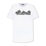 T-shirt met logo Balmain , White , Dames