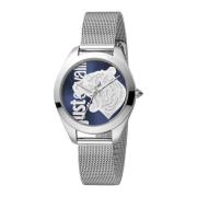 Analoge horloge met strass Just Cavalli , Gray , Dames