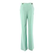 Groene Pantalon 98% Polyester 2% Elastaan Pinko , Green , Dames
