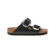 Big Buckle Graceful Licorice Sandalen Birkenstock , Black , Dames