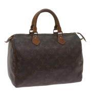 Pre-owned Canvas handbags Louis Vuitton Vintage , Brown , Dames