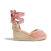 Donkerroze Open-Teen Espadrilla Castañer , Pink , Dames