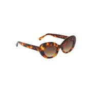 Luipaard Cat-Eye Zonnebril Rodebjer , Brown , Dames