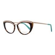 Bruine Cat-Eye Optische Monturen voor Vrouwen Emilio Pucci , Brown , D...