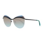 Groene Cat Eye Zonnebril met Gradient Lenzen Emilio Pucci , Green , Da...