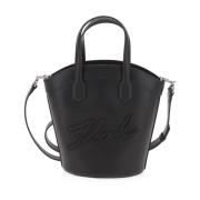 Kleine Tulpen Tote Tas Karl Lagerfeld , Black , Dames