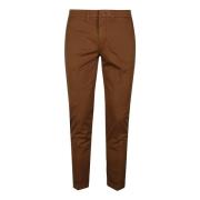 Klassieke Capri Broek Fay , Brown , Heren