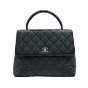 Pre-owned Leather chanel-bags Chanel Vintage , Black , Dames