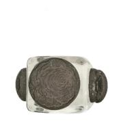 Vintage Zilveren Ring LA Manso , Gray , Dames