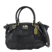 Pre-owned Leather handbags Coach Pre-owned , Black , Dames