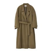 Moderne Ballon Trenchcoat LOW Classic , Brown , Dames