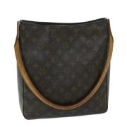 Pre-owned Canvas handbags Louis Vuitton Vintage , Brown , Dames