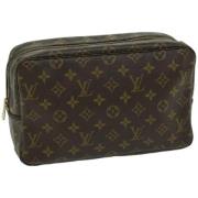 Pre-owned Canvas clutches Louis Vuitton Vintage , Brown , Dames