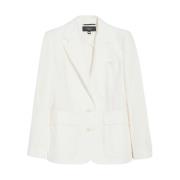 Linnen Blazer Max Mara Weekend , Beige , Dames